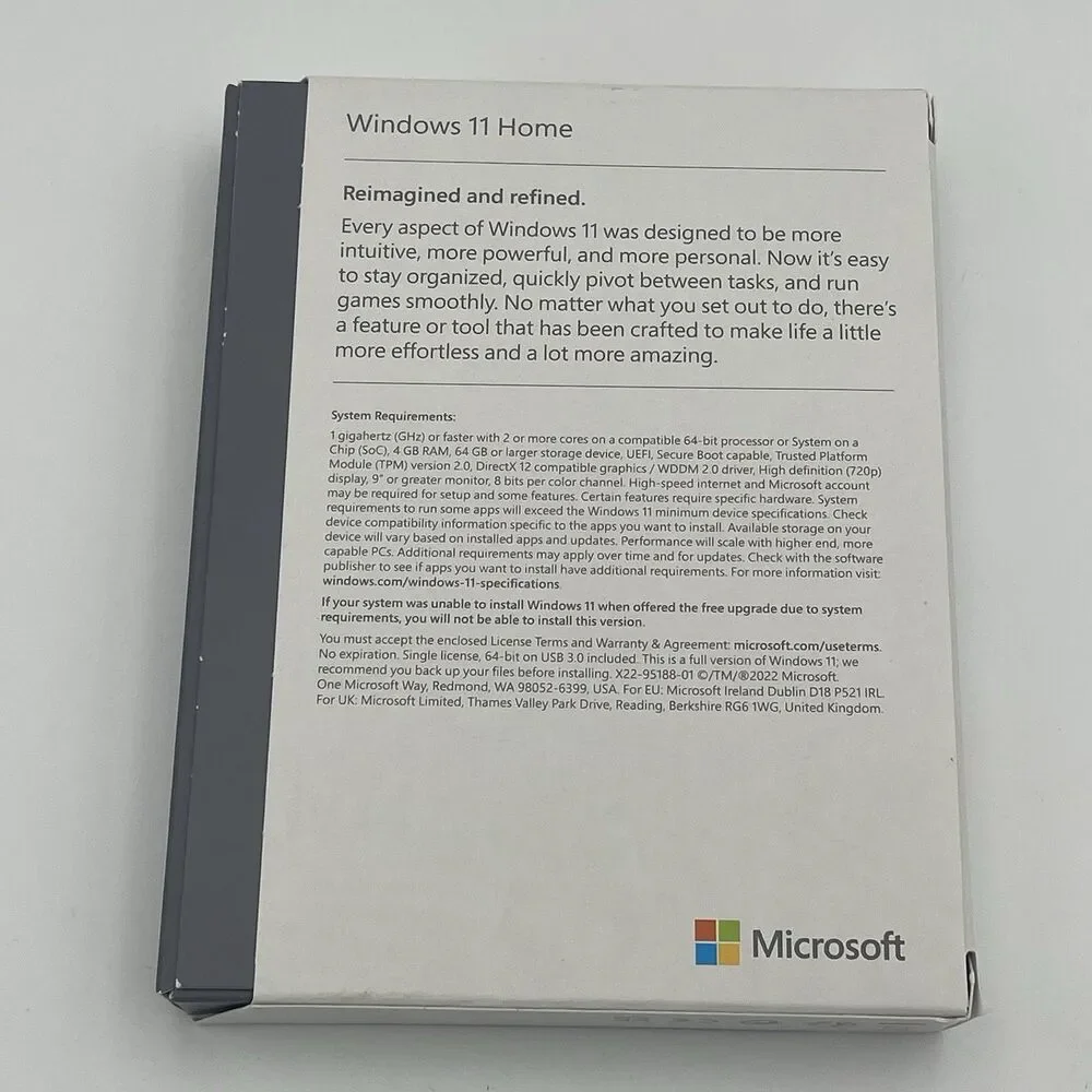 Microsoft HAJ-00108 Windows 11 64-Bit Operating System for Home NEW